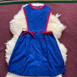 Vintage Florence Eiseman primary color pinafore dress